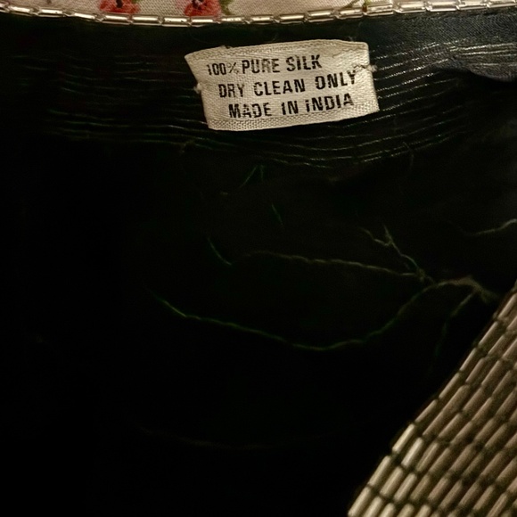 Silk, Rayon and Sequin VINTAGE Jacket - Picture 5 of 6